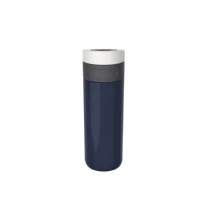 Abbildung von Kambukka Thermobecher 500ml Kaffeebecher to go aus Edelstahl Auslaufsicher &amp; dicht Isolierbecher, Travel Coffee mug hält 9h heiß/ 18h kalt Modell ETNA SILVER