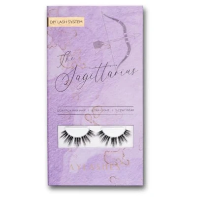 Abbildung von AYLASHES Limited Edition Sternzeichen The Sagittarius DIY Wimpernextensions für zu Hause 5 Paar Wimpern mit bis 7 Tage Halt