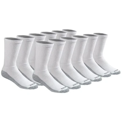 Abbildung von Dickies Herren Dri tech Moisture Control Crew Multipack Socken, Weiß (12 Paar), XL (12er Pack)