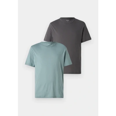 Abbildung von TOM Tailor CREW NECK TEE 2 PACK Tshirt basic, Herren, Größe: Small, Grey mint