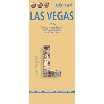 Abbildung von Las Vegas, Borch Map: vegas &amp; Region, National Parks, Grand Canyon Park, Village
