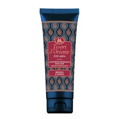Abbildung von Tesori d&#039;Oriente Cremedusche Body &amp; Hair &#039;Ebenholz und Ginseng&#039; For MEN Aromatische zur Körper Haarpflege Ritual für Sinne 250ml