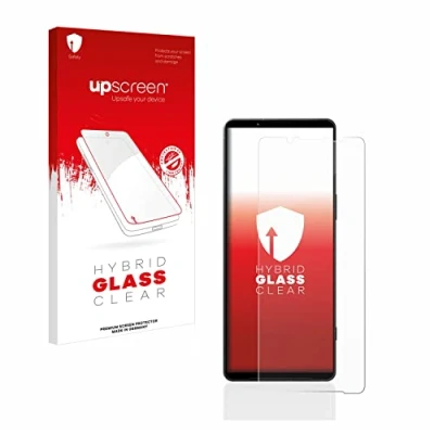 Abbildung von upscreen Schutzglas für Sony Xperia 1 V Schutzfolie, Glas Folie [Klar, 9H Panzerschutz, Anti Fingerprint]