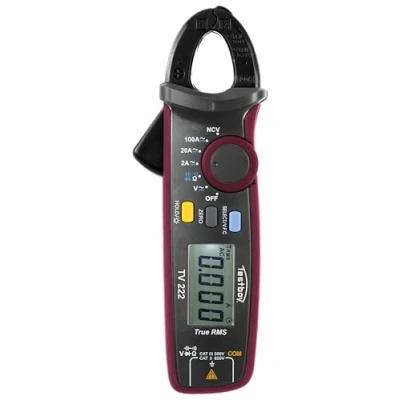 Abbildung von Testboy TV 222 Digitales Minizangenamperemeter (Stromzange, Multimeter und berührungsloser Spannungstester, inkl. Durchgangsprüfung, Diodentest, Data Hold Auto Power Off Funktion)