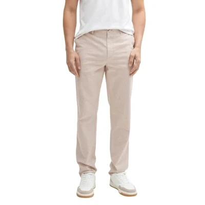 Abbildung von TOM Tailor Regular Stoffhose, Herren, Größe: 31x32, Silver ecru chambray