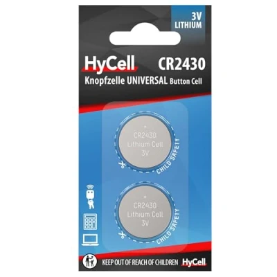 Abbildung von HyCell Lithium Knopfzellen CR2430 Knopfzelle