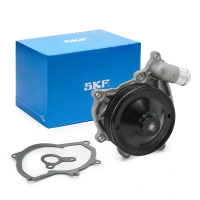 Abbildung von SKF VKPC 89001 Wasserpumpe mit Dichtungen Metall für Keilrippenriementrieb PORSCHE: 911 Coupe, Cabrio, Cayman