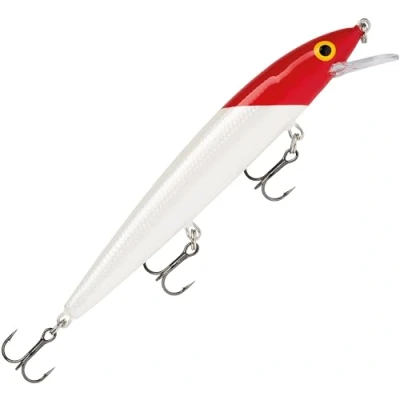 Abbildung von Rapala Husky Jerk Angelköder Widerstandsfähiges Angelzubehör Süßwasser Spinnköder Lauftiefe 1.2 2.4m Fischköder 10cm, 10g Hergestellt in Estland Red Hot, 18 gr