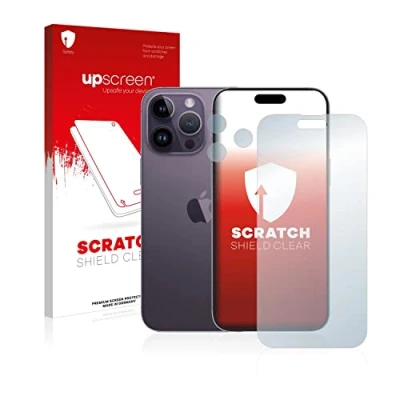 Abbildung von upscreen Schutzfolie für Apple iPhone 14 Pro Max (Display+Kamera) Kristall klar, Kratzschutz, Anti Fingerprint