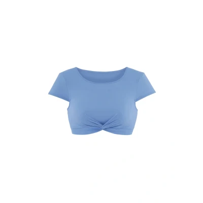 Abbildung von LASCANA ACTIVE Crop Bikini Top Oceana, mit modischer Knotenoptik