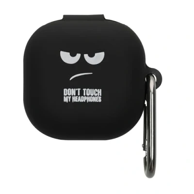 Abbildung von kwmobile Hülle kompatibel mit Samsung Galaxy Buds FE Silikon Kopfhörer Schutzhülle Case Cover Weiß Schwarz