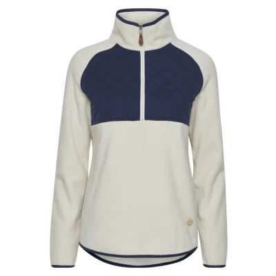 Abbildung von Oxmo Oxmalita Fleecepullover, Damen, Größe: Large, Oatmeal