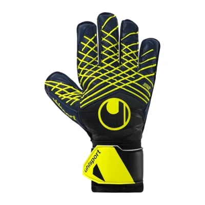 Abbildung von uhlsport Fußball Torwarthandschuhe Prediction Soft Pro, Marine/weiß/Fluo gelb, 11