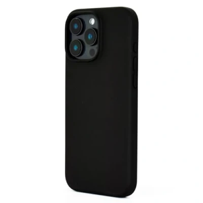 Abbildung von JT Berlin Steglitz Silikon Case kompatibel mit Apple iPhone 16 Pro Max Hülle (Wireless Charging / magnetisches Aufladen kompatibel, Microfaser Innenfutter) schwarz
