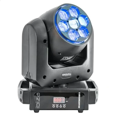 Abbildung von Ibiza E BEEDREAM100 Spot 100 W + Multicolor RGBW B EYE 6 x 10 17 canales DMX Bandeja giratoria Gobos y efecto estroboscópico Fiesta, escenario, espectáculo, evento