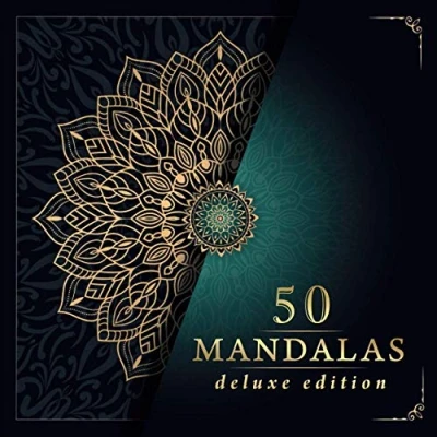 Abbildung von Malbuch für Erwachsene: Deluxe Ausmalbuch Erwachsene mit 50 zauberhaften Mandalas zum Entspannen und Abbauen von Stress. Mandala inkl. Download Version.