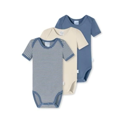 Abbildung von Schiesser 3PACK LOVE Body für Kinder, Größe: 86, Blau creme
