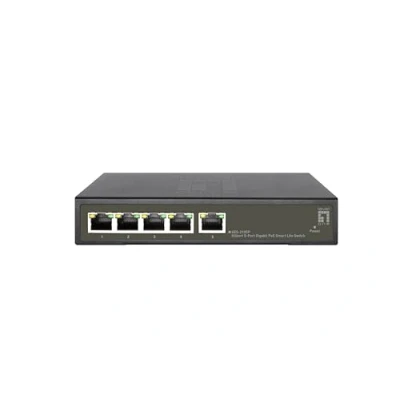 Abbildung von LevelOne GES 2105P Hilbert 5 Port Gigabit PoE Smart Lite Switch, 802.3at/af PoE, 4 Ausgänge, 60 W Leistungsbudget