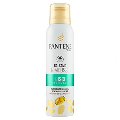 Abbildung von Pantene Pro V Haarspülung aus glattem Schaum, seidige Weichheit und Frizz Kontrolle 140 g