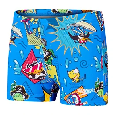 Abbildung von Speedo Jungen Learn To Swim Illover I Aquashort, Bondi/Canary/Cherry Rosa, 3 Jahre