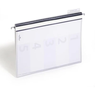 Abbildung von Durable Personalhefter mit Deckblatt und Taben, 5 Unterteilungen, inkl. Hängeschiene, Stück, grau, 255510