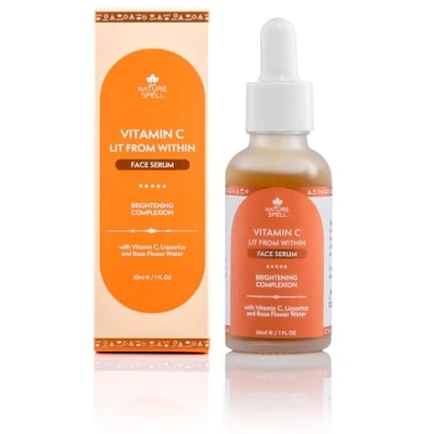 Abbildung von Nature Spell Vitamin C Gesichtsserum 30 ml, verleiht strahlende Haut &amp; verfeinert Poren, Anti Aging Serum, Für alle Hauttypen, Hergestellt in Großbritannien
