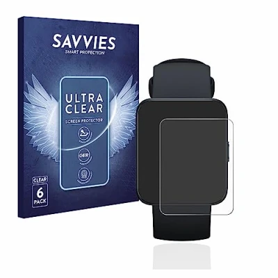 Abbildung von Savvies 6 Stück Schutzfolie für Xiaomi Redmi Watch 2 Lite Displayschutz Folie Ultra Transparent