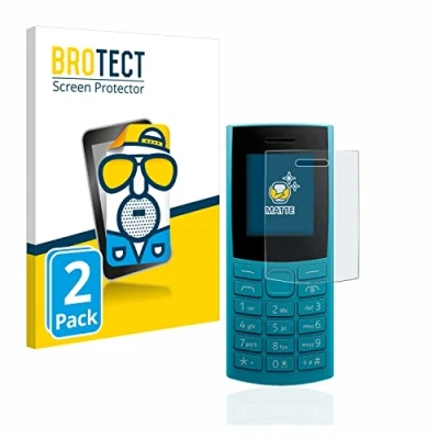 Abbildung von BROTECT Entspiegelungs Schutzfolie für Nokia 105 4G (2023) (2 Stück) Matte Displayschutz Folie, Anti Reflex, Fingerprint