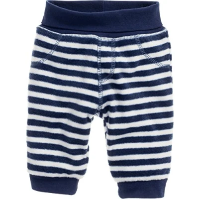 Abbildung von Schnizler Baby Unisex Pumphose Fleece maritim mit Strickbund Hose, Blau (Marine/Weiß 171), 62
