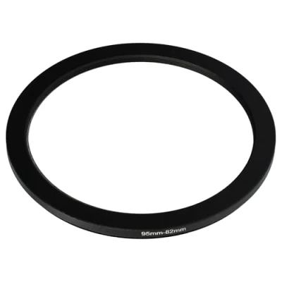 Abbildung von vhbw Step Down Ring Adapter von 95 mm auf 82 für Kamera Objektiv Filteradapter, Metall, Schwarz