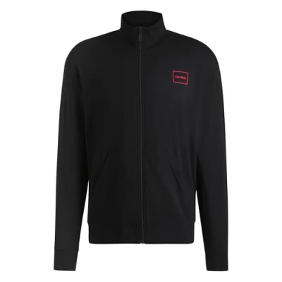 Abbildung von HUGO LAZE ZIP Jacket Nachtwäsche Shirt, Herren, Größe: XL, Black