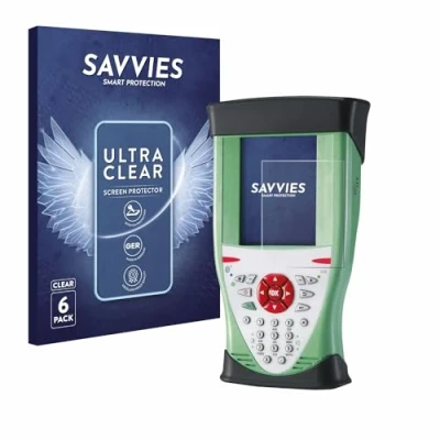 Abbildung von Savvies 6 Stück Schutzfolie für Leica Viva Controller CS10 Displayschutz Folie Ultra Transparent