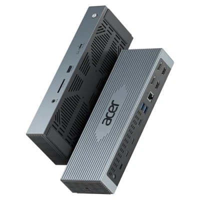 Abbildung von acer 16 Port Thunderbolt 4 Docking Station, 8K HDMI Quad Monitore, Universal Dockingstation 160W Max. Leistung, 40 Gbps Datenübertragung und 2.5 Ethernet für MacBook Pro, Laptop, PC mehr