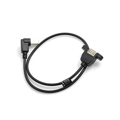 Abbildung von System S USB Typ B Stecker auf A Buchse Panel Mount Kabel Verlängerungskabel 50cm