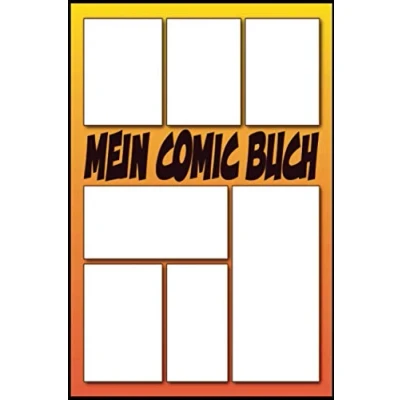 Abbildung von Mein Comic Buch 100 Vorlagen Selber Zeichnen: Blanko A5 Bush, Heft Leer Sleiten (Zeichnen Geschenk Fan)