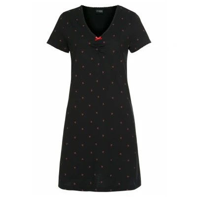 Abbildung von Lascana Nachthemd, Damen, Größe: 32/34, Schwarz black