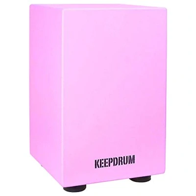 Abbildung von keepdrum DC1M PK Junior Cajon Hocker für Kinder Pink Rosa Trommelhocker