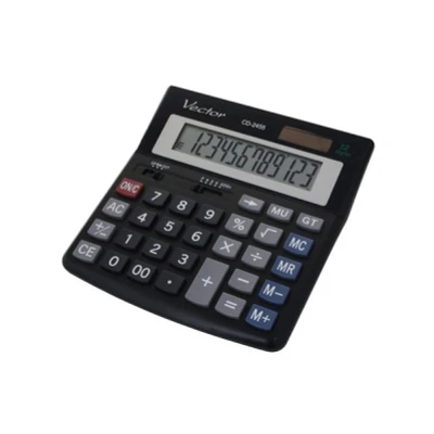 Abbildung von Bürorechner VECTOR 12 stelliges Display schwarz 1 Stk.