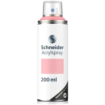 Abbildung von Schneider Paint It 030 Supreme DIY Acryllack (hochdeckende Sprühfarbe, UV beständig, 200 ml, Acrylspray für fast alle Untergründe) rose matt