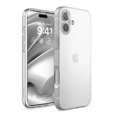 Abbildung von elago Hybrid Clear Hülle Kompatibel mit iPhone 16 Plus 6,7 Zoll PC + TPU Technologie, Stoßfester Stoßfänger, Erhöhter Kameraschutz, Langlebig Kratzfest (Transparent)