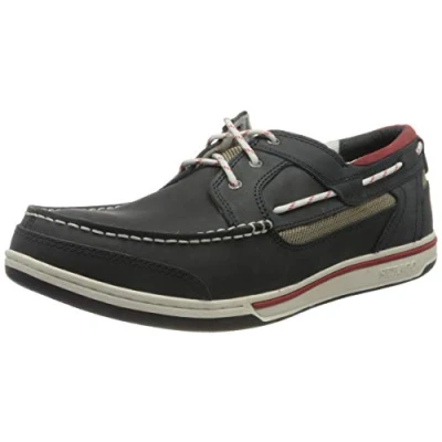 Abbildung von Sebago Triton Three Eyelets Bootsschuh, Herren, Größe: 41.5, Navy Schuhe