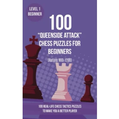 Abbildung von 100 “Queenside Attack chess puzzles for beginners (Rating 900 1200): real life tactics to make you a better player