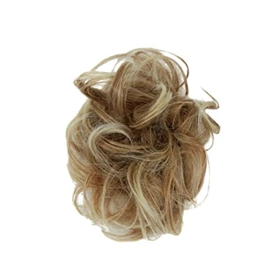 Abbildung von WIG ME UP YZF 3054HT 27T613 Haarteil: Kunsthaar Haar Scrunchie Scrunchy Haarband Haargummi Pferdeschwanz Blond Mix