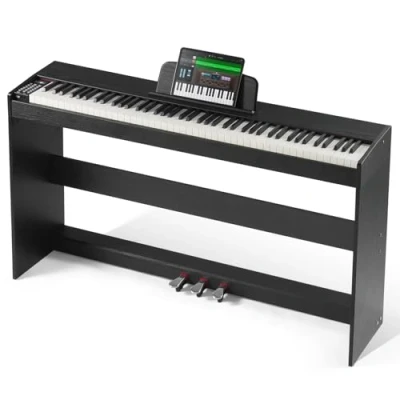 Abbildung von VEVOR 88 Tasten Digitalpiano Elektrisches Klaviere Doppeltastatur 1317x320x785mm