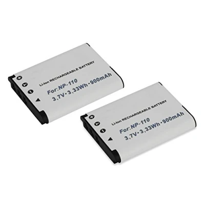 Abbildung von 2X Akku NP 110 für Casio Exilim EX Z2000, Z2300, Z3000, ZR10, ZR15, ZR20