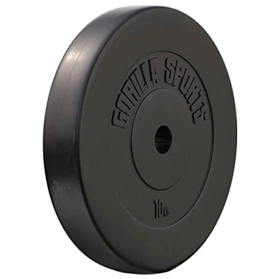 Abbildung von GORILLA SPORTS Hantelscheiben Einzeln/Set, 1,25 30kg, Gewichtsscheiben, 30mm Bohrung, Kunststoff