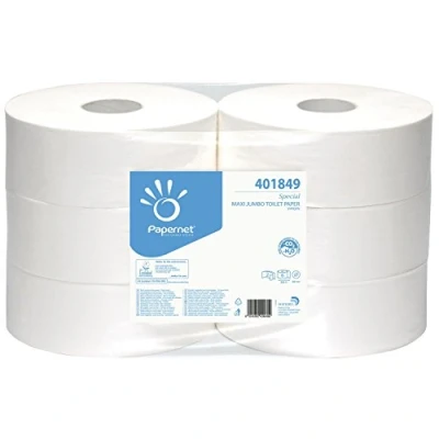 Abbildung von Toilettenpapier Papernet Jumbo Maxi 2 lagig Ø262 mm x360 m Neue Faser,6 Rl/krt