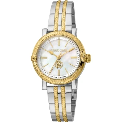 Abbildung von Roberto Cavalli Damen Analog Quarz Uhr mit Edelstahl Armband RV1L193M0081