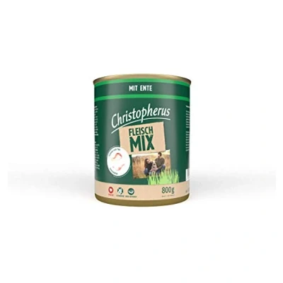 Abbildung von Christopherus Fleischmix, Mit Ente, Vollnahrung für Hunde, Nassfutter, 6 x 800 g