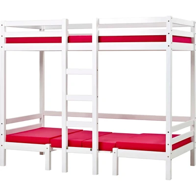 Abbildung von Hoppekids Hochbett &quot;ECO Dream JUMBO&quot;, mit Sitzgruppe, Matratzen &amp; Kissen Set